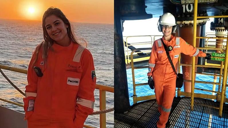 Prinna Lima é engenheira offshore de plataforma de petróleo — Foto: Reprodução/Instagram