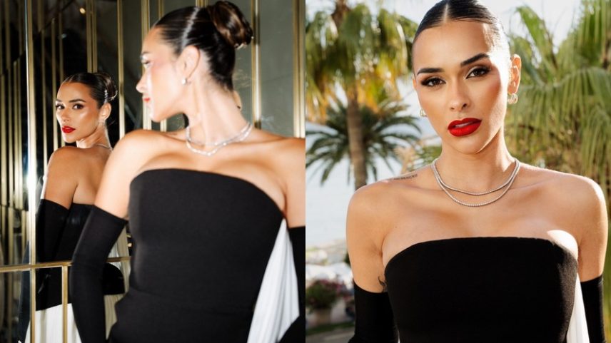 Tainá Militão usa joias avaliadas em R$ 500 mil para tapete vermelho em Cannes — Foto: Isadora Viriato