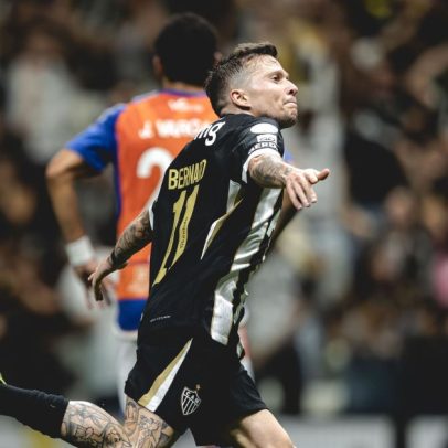 Bernard decide e Atlético-MG avança na Copa Sul-Americana
