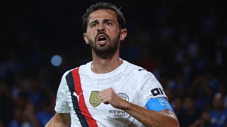 Bernardo Silva comemora gol do Manchester City
