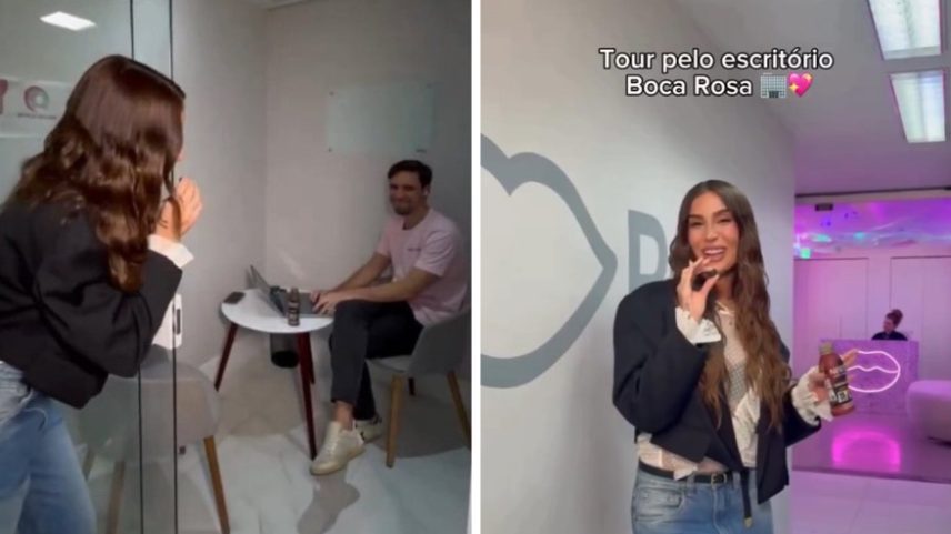 Bianca Andrade gera polêmica ao mostrar parte interna de sua empresa de cosméticos — Foto: Reprodução/Redes sociais