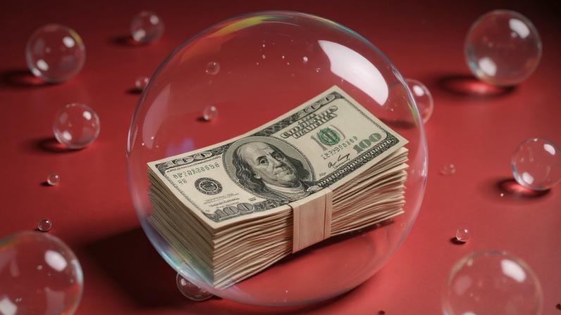O mercado começa a questionar se o crescimento bilionário da IA acompanha resultados reais ou expectativas inflada (Imagem gerada por IA/Freepik)