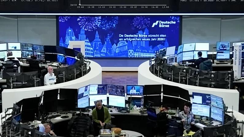 Bolsa de valores de Frankfurt, na Alemanha, em 5 de janeiro de 2026.