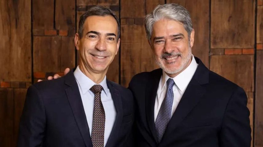 César Tralli sucedeu a William Bonner no 'JN': audiência estável após a troca
