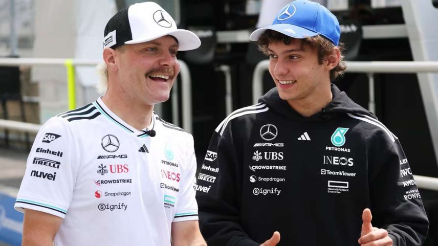 Valtteri Bottas e Kimi Antonelli já dividiram a mesma equipe