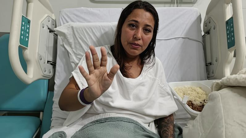A auxiliar de enfermagem Bruna Damaris Sant'Anna da Silva, 26, agradeceu, em vídeo, as orações