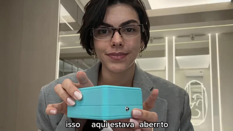 A influenciadora Amanda Castanha relatou o episódio em vídeo publicado nas redes sociais