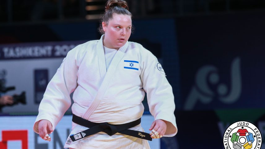 Raz Hershko na disputa do bronze — Foto: IJF