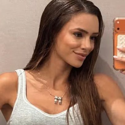 Bruna Biancardi afirma ter removido apenas a mala do chão na foto
