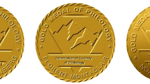 The professor's award was proudly exhibited on the website of a non-existent International Society of Philology