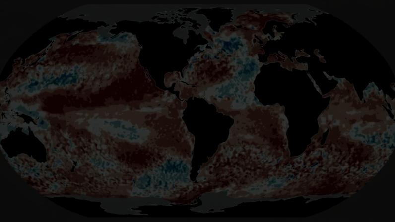 Imagem do C3S mostra anomalia de temperatura dos oceanos em abril. Mancha vermelha na costa oeste dos EUA e México teve temperaturas recordes para o mês, enquanto Pacífico 'dá sinais' de El Niño.
