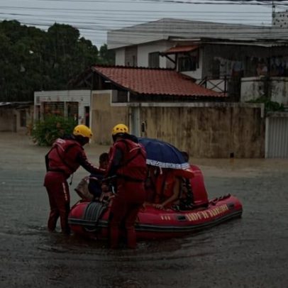Inundações isolam famílias no Grande Recife; mais de 80 procuram abrigo