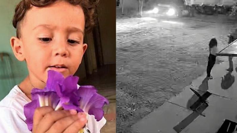 Imagem colorida,Câmera flagrou caminhão atropelando criança no Centro-Oeste- Metrópoles