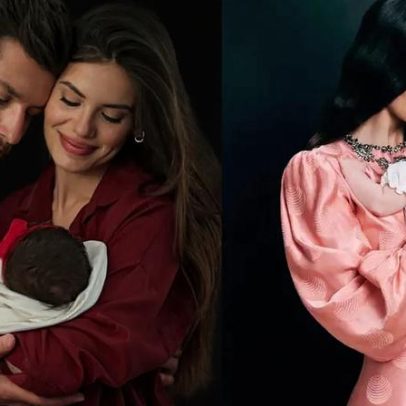 Camila Queiroz revela o rosto da filha em ensaio de Dia das Mães