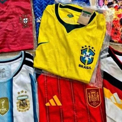 Fisco apreende 22 toneladas de uniformes falsificados em Santos