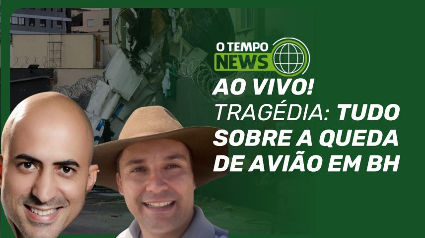 Avião após a queda