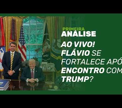 Trump recebe Flávio Bolsonaro na Casa Branca em encontro bilateral