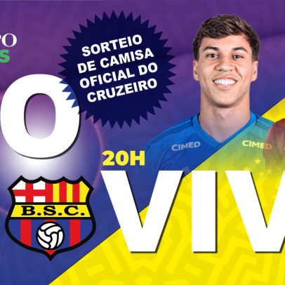 Cruzeiro enfrenta Barcelona-EQU em transmissão AO VIVO pelo O TEMPO Sports