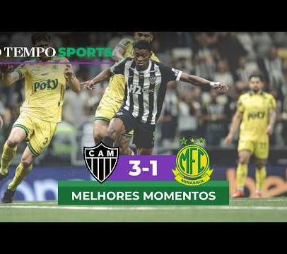 Atlético vence Mirassol por 3 a 1 com bons momentos