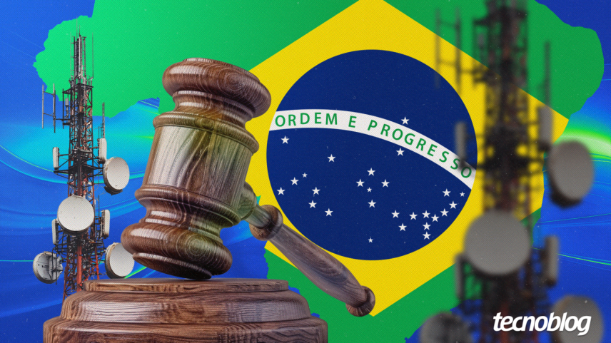 Layout da banda 28 do 3GPP no Brasil, incluindo o espectro licitado no dia 4 (arte: Vitor Pádua/Tecnoblog)