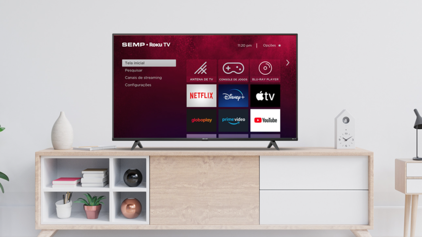 TVs TCL com sistema Roku à venda no Brasil partem dos R$ 1.353 no e-commerce (imagem: divulgação)