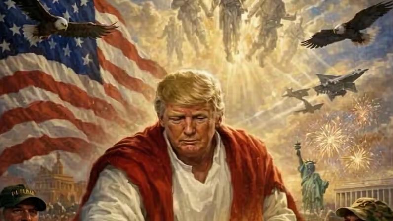Postagem de Donald Trump no domingo, 12 de abril — Foto: Reprodução/Redes Sociais