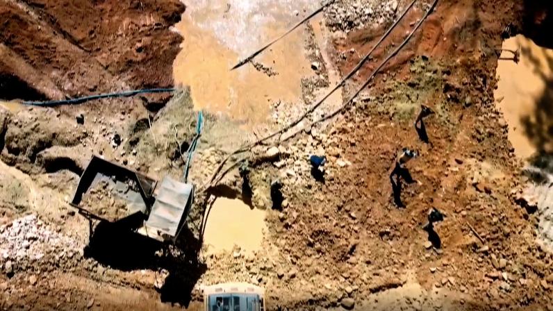 Facções expandem atuação e chegam até a garimpo ilegal em terra indígena no meio da Amazônia — Foto: Reprodução/Globoplay