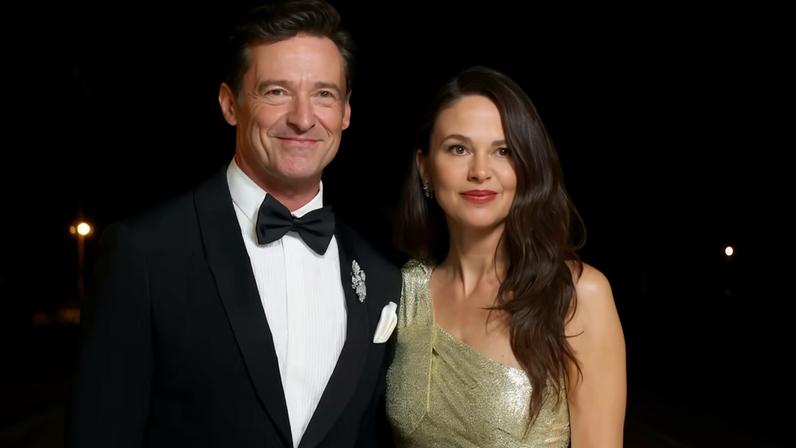 O ator Hugh Jackman e a atriz Sutton Foster no Met Gala 2026, realizado em 4 de maio de 2026, no Metropolitan Museum of Modern Art, em Nova York — Foto: Getty Images