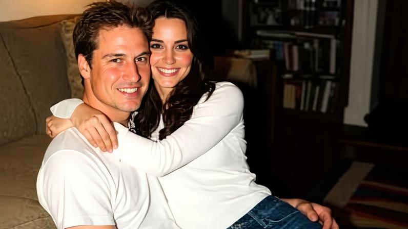 O Príncipe William e a Princesa Kate Middleton em imagem compartilhada no Instagram pelo ex-mordomo real Grant Harrold e que teria sido feita com ferramentas de inteligência artificial