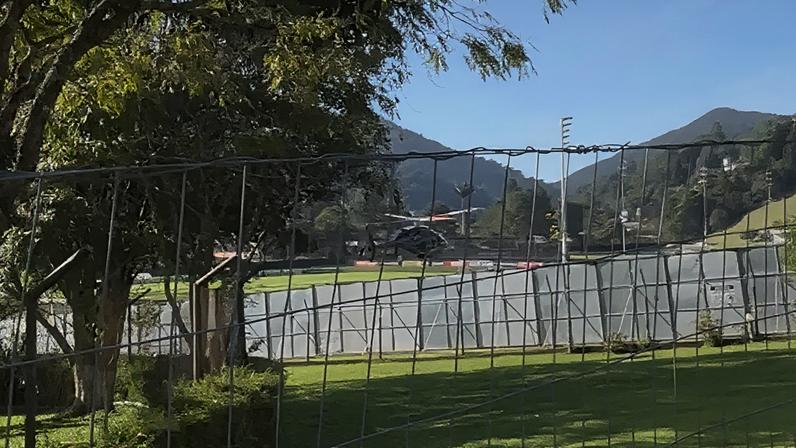 Jogadores chegam de helicóptero para apresentação da Seleção Brasileira