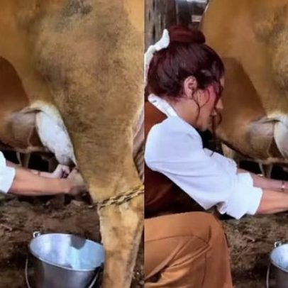 Gkay aparece produzindo leite de vaca, afirma ter novo dote