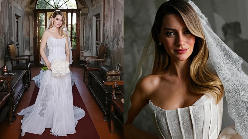 Teresa Santos celebra casamento na Itália com visual bridal de inspiração clássica