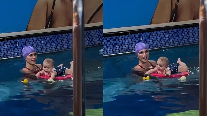 Jade Barbosa e a filha Eva — Foto: reprodução/instagram