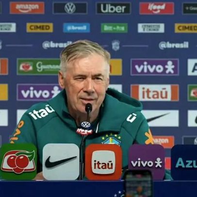 Ancelotti afirma que Brasil não tem estrela equivalente a Pelé ou Ronaldo