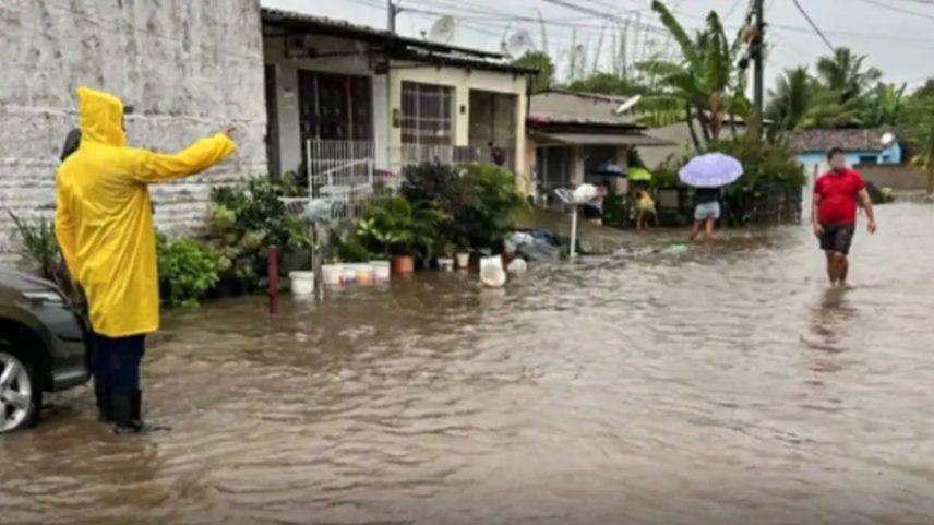 Chuvas em Pernambuco — Foto: Divulgação / Prefeitura Timbaúba