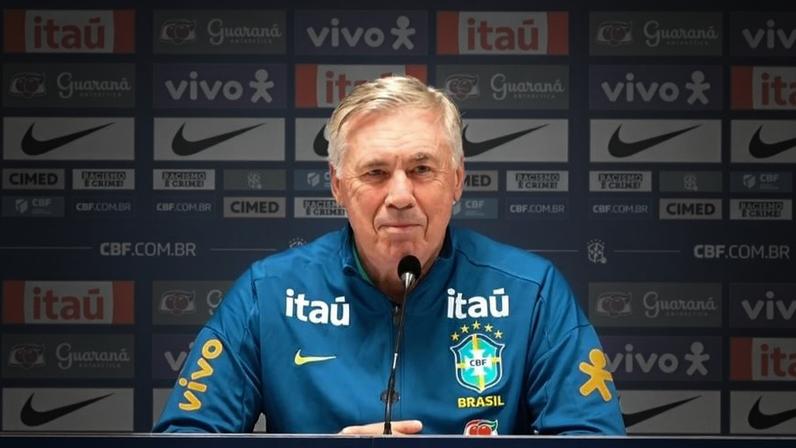 Carlo Ancelotti, técnico da seleção brasileira