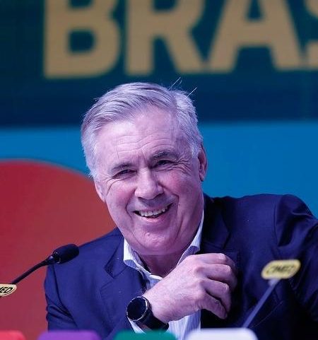 Carlo Ancelotti, técnico da seleção brasileira