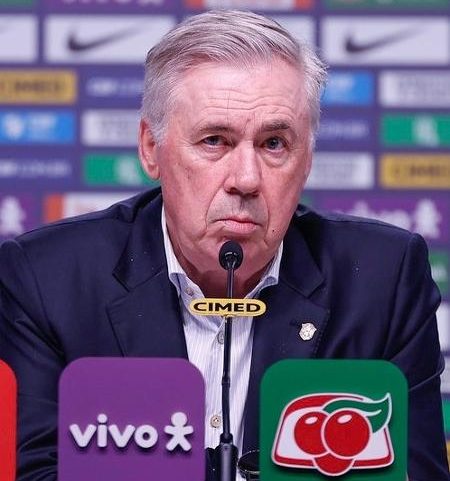 Carlo Ancelotti, técnico da seleção brasileira