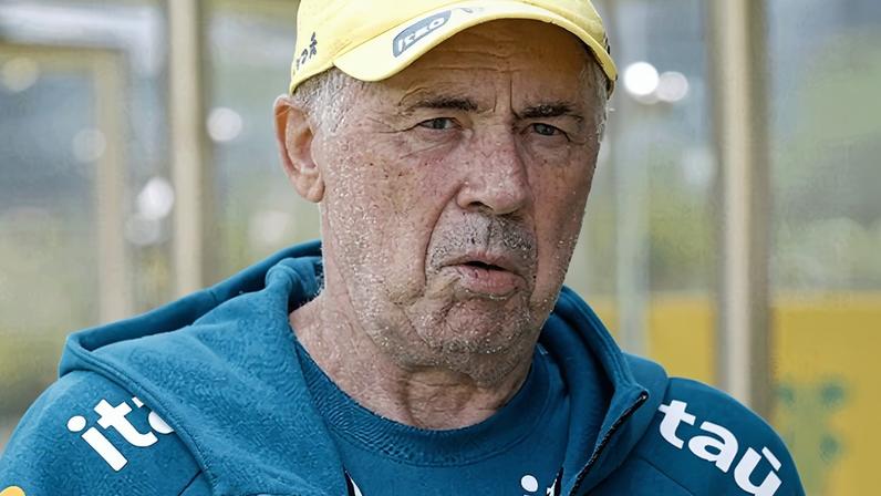 Carlo Ancelotti, técnico da seleção brasileira