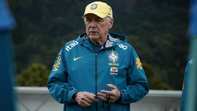 Carlo Ancelotti, técnico da seleção brasileira