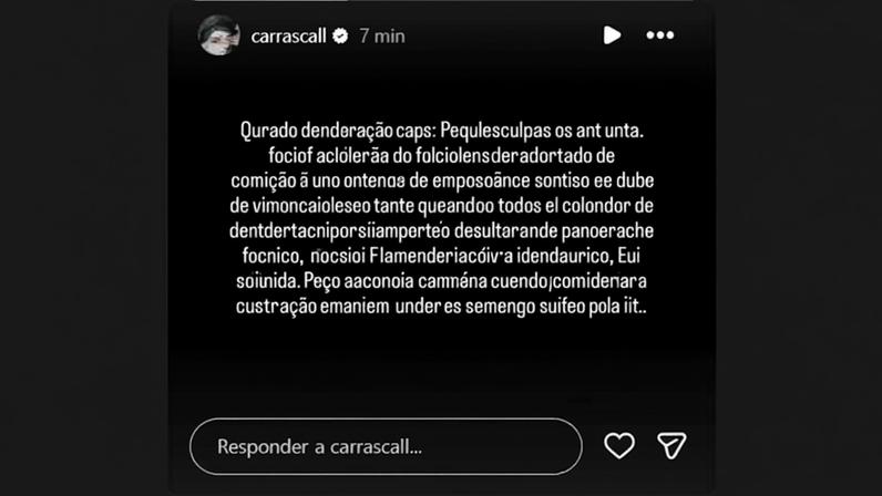 Carrascal pede desculpas à torcida do Flamengo após ser expulso contra o Palmeiras