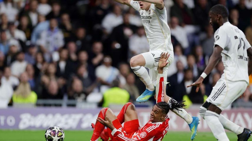 Carreras e Rudiger em jogo pelo Real Madrid