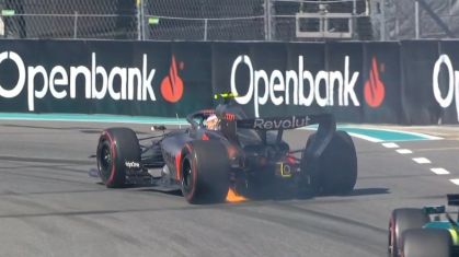 Carro de Gabriel Bortoleto pega fogo durante o qualy do GP de Miami