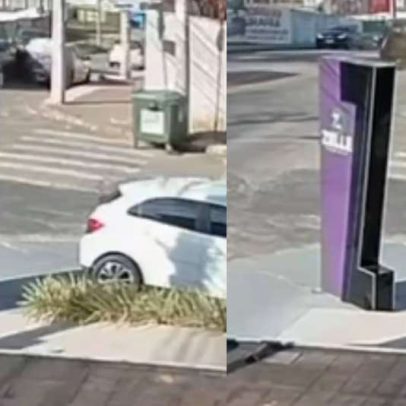 Carro de aplicativo capota após perder controle no interior de Minas Gerais