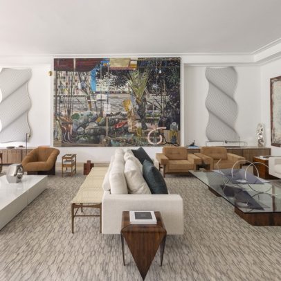 Coleção de arte poderosa inspira decoração de casa-galeria