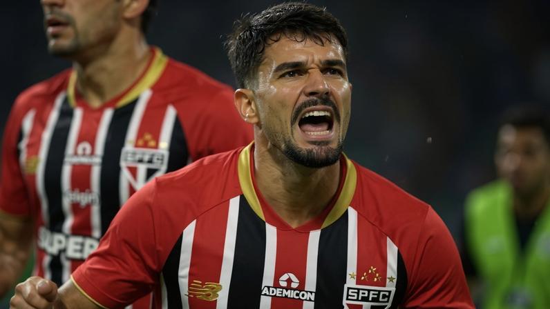 Cauly celebra gol da vitória sobre o Coritiba, no Couto Pereira