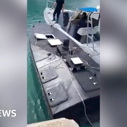 Grécia realiza explosão controlada de explosivos de drone naval misterioso