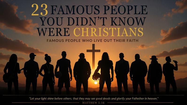 23 famosos que você não sabia que eram cristãos