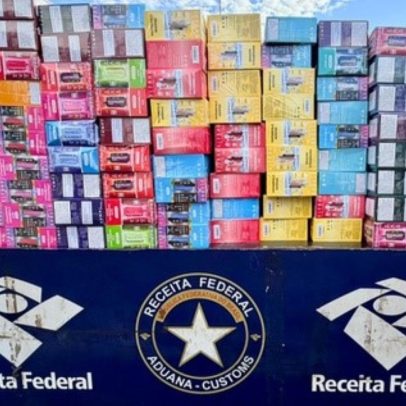Receita apreende cigarros eletrônicos em fundo falso de caminhão no PR