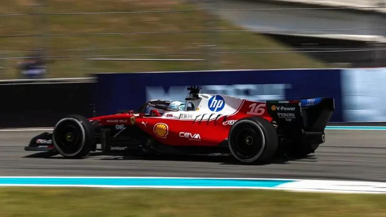 Charles Leclerc no TL para o GP de Miami